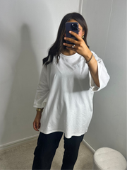 Tshirt oversize blanc