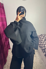 Veste cape noir
