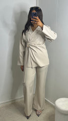 Ensemble tailleur beige