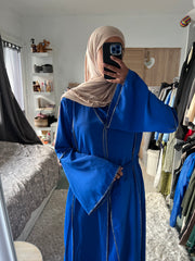 Abaya Ley bleu roi